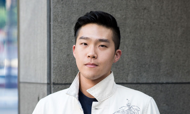 26 year old Korean designer Sung Jun Nae uses a cleanser, toner, emulsion, and sunscreen in his skin care routine