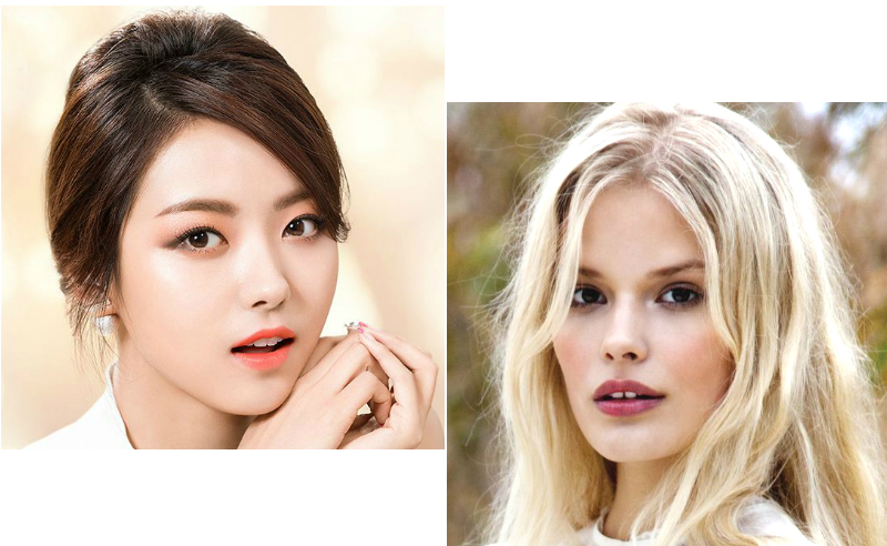 Russian blonde beauty Alena Blohm and South Korean girl group Pristin V star Lim Na‑young Hinapia