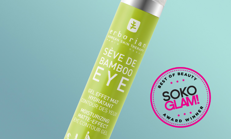 Erborian Seve De Bamboo Eye Matte won the 2016 best gel eye cream award from Soko Glam
