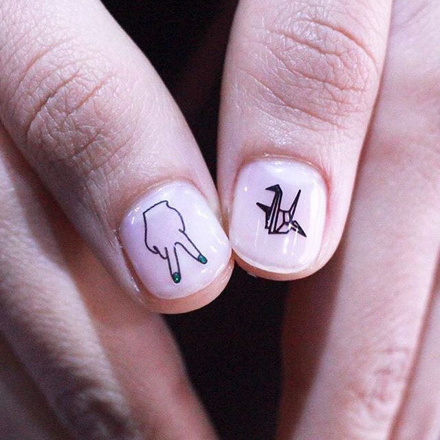 Tattoo Nails Are The Coolest Korean Nail Art Trend